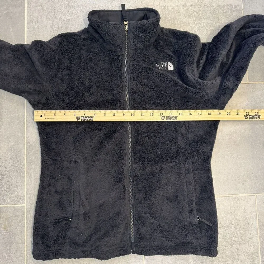 The North Face black soft fleece, zip jacket Girls Size 18 XL